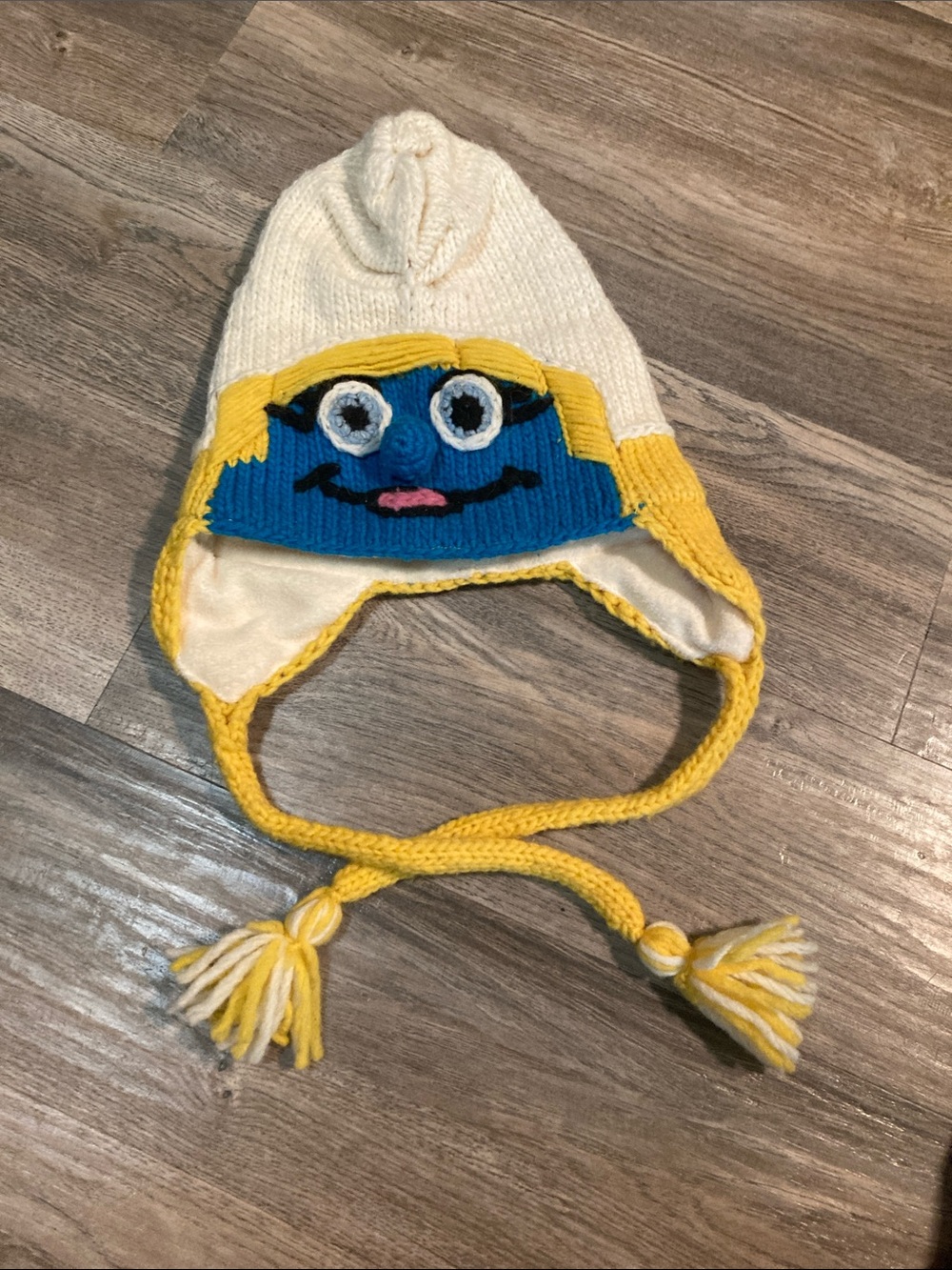 Smurfette Crocheted Hat